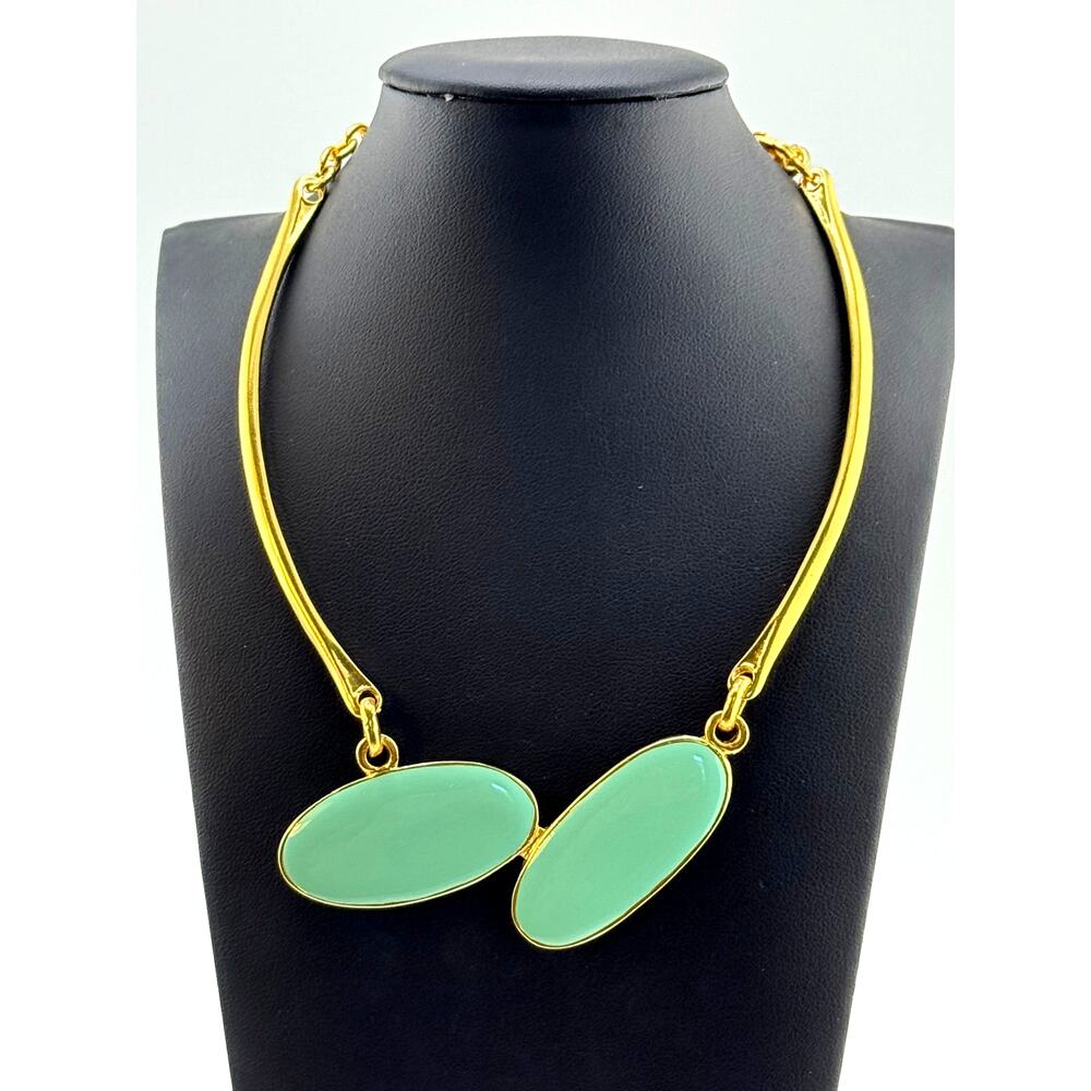 Karine Sultan Enamel Embellishment Collar Necklace